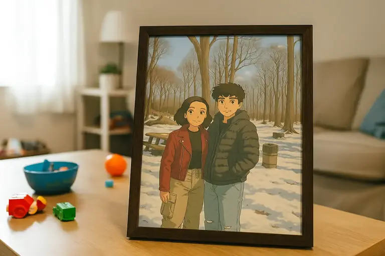 Framed anime-style image 3